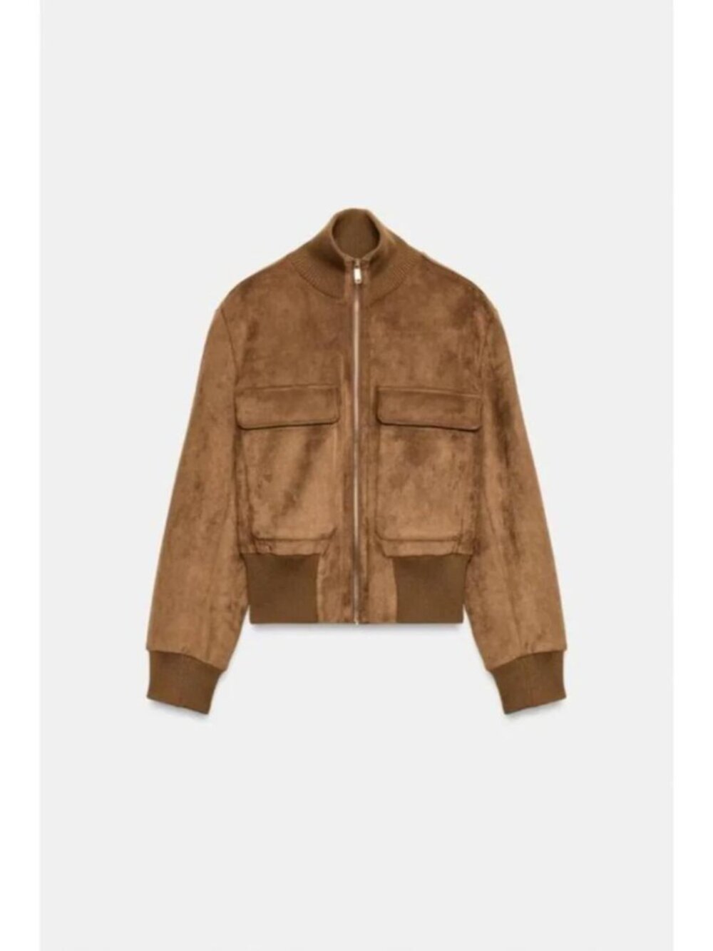 ZARA FAUX SUEDE BOMBER JACKET 3046/256/704